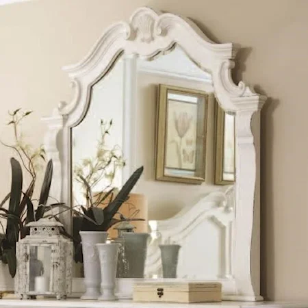 Traditional Mirror with Decorative Moldings